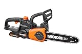 WORX WG322E.1 Sierra de cadena con batería (20 V, Práctica...